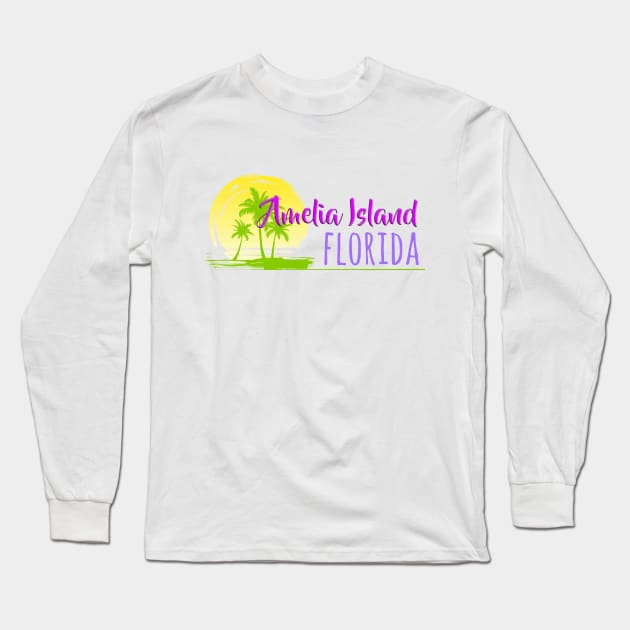 Life's a Beach: Amelia Island, Florida Long Sleeve T-Shirt by Naves